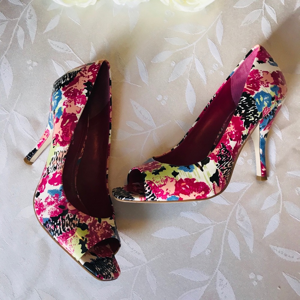 BCBGeneration Multicolor Peep Toe Pumps - Picture 2 of 3